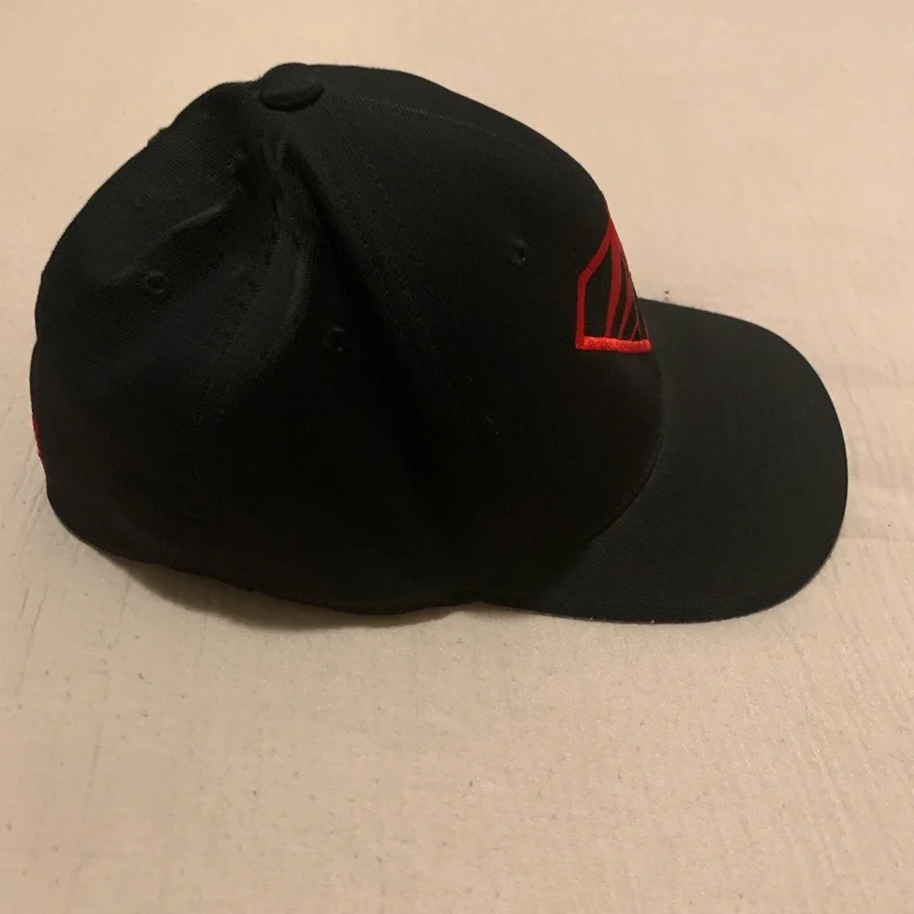 Encore Jeans Black Cap with Red Embroidery